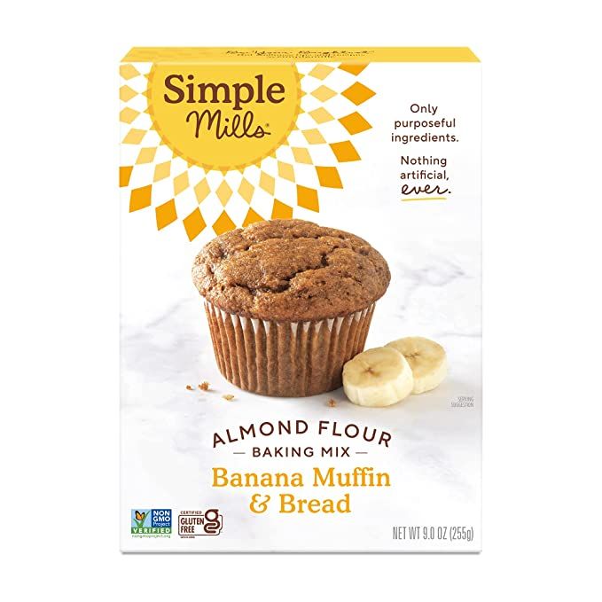 Simple Mills Almond Flour Baking Mix, Gluten Free Banana Bread Mix, Muffin Pan Ready, Made with w... | Amazon (US)