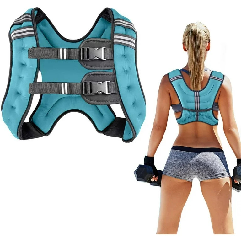 Weighted Vest for Women and Men 8 12 16 20 25 30 Lbs with Reflective Stripe and Double Adjustable... | Walmart (US)