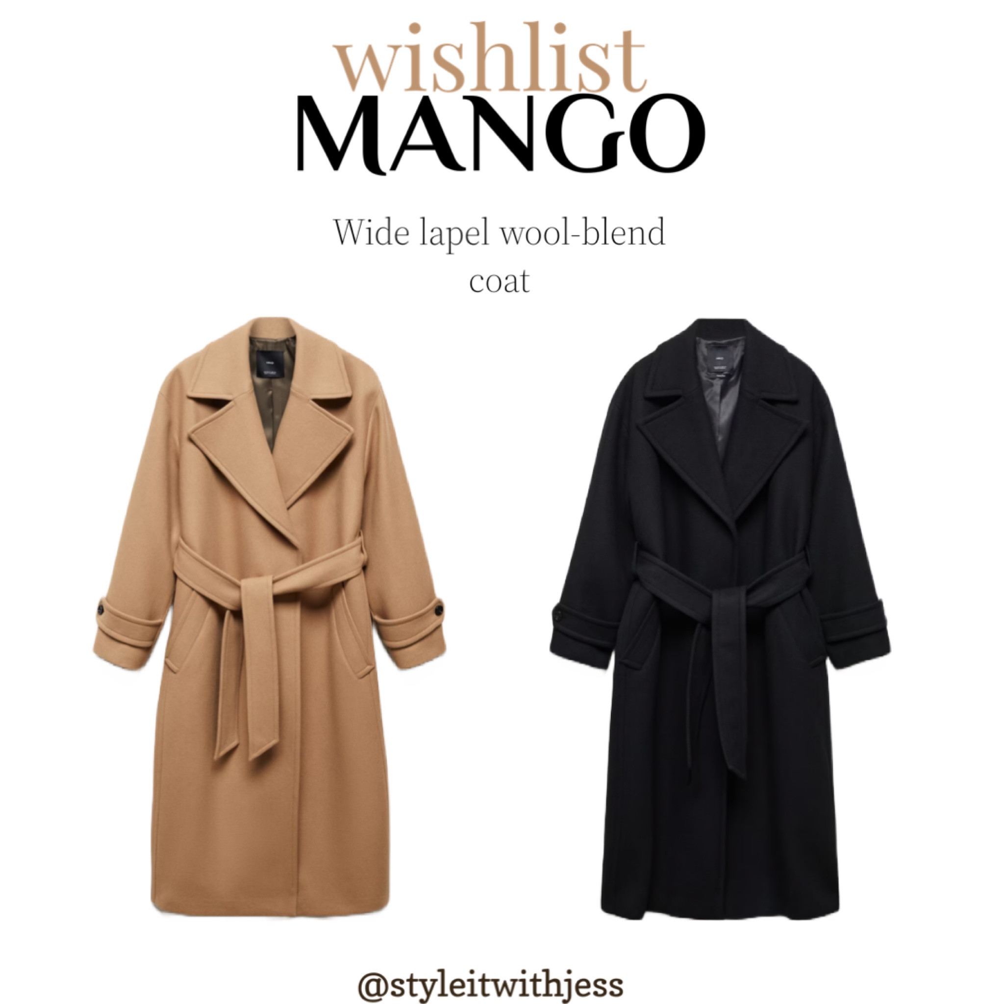 MANGO Wide lapel wool-blend coat 🧥🖤

#LTKstyletip #LTKSeasonal #LTKworkwear