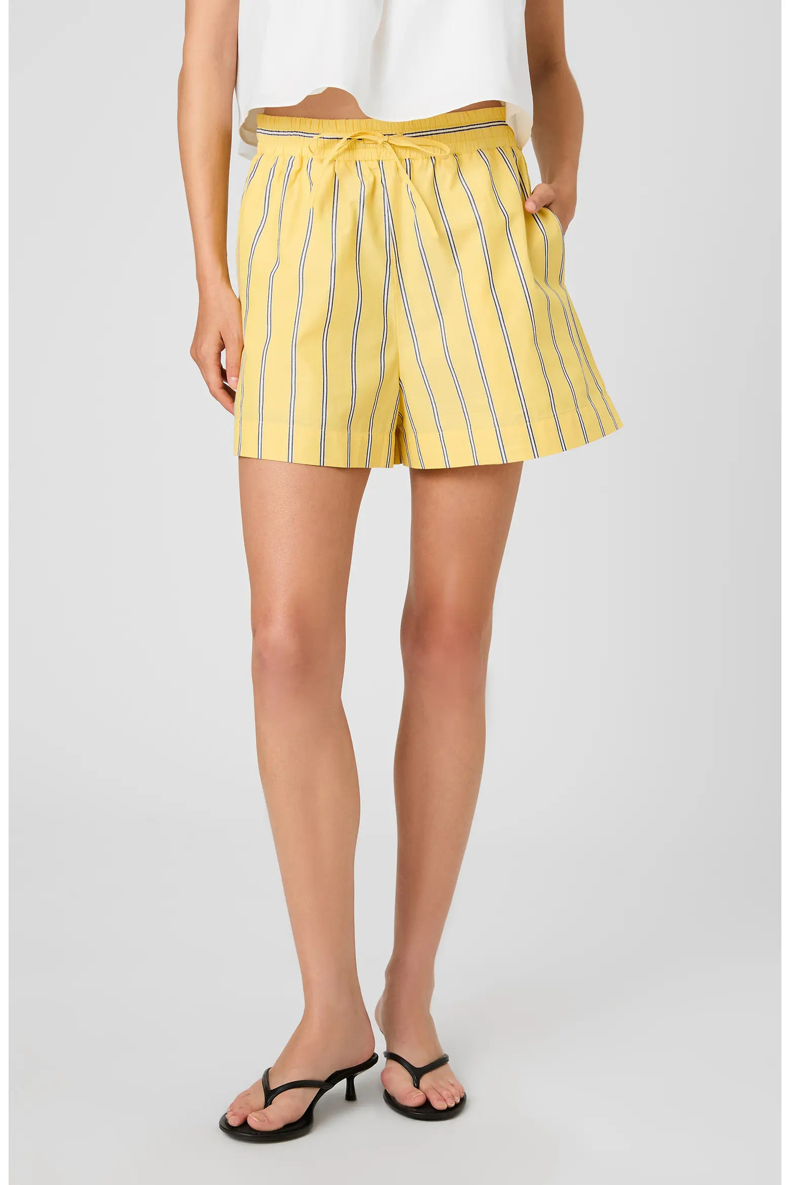 Rhodes Stripe Pull-On Poplin Shorts (Women) | Nordstrom | Nordstrom