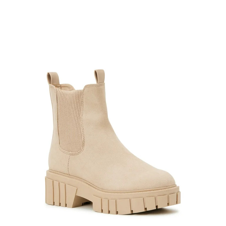 Madden NYC Women's Chunky Lug Chelsea Boots - Walmart.com | Walmart (US)