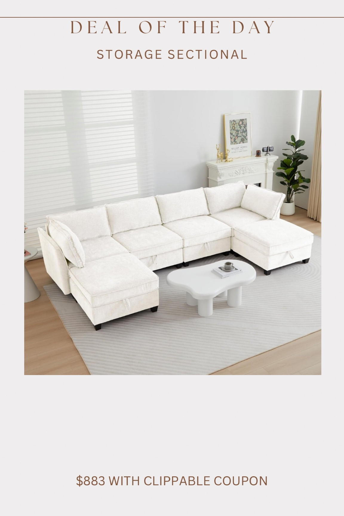 New Amazon sectional that has been super popular!!! Amazing price for this size & I love that it has storage 🙌🏻🙌🏻🙌🏻 Modular style so can change configuration 

#LTKHome #LTKMidsize #LTKSaleAlert