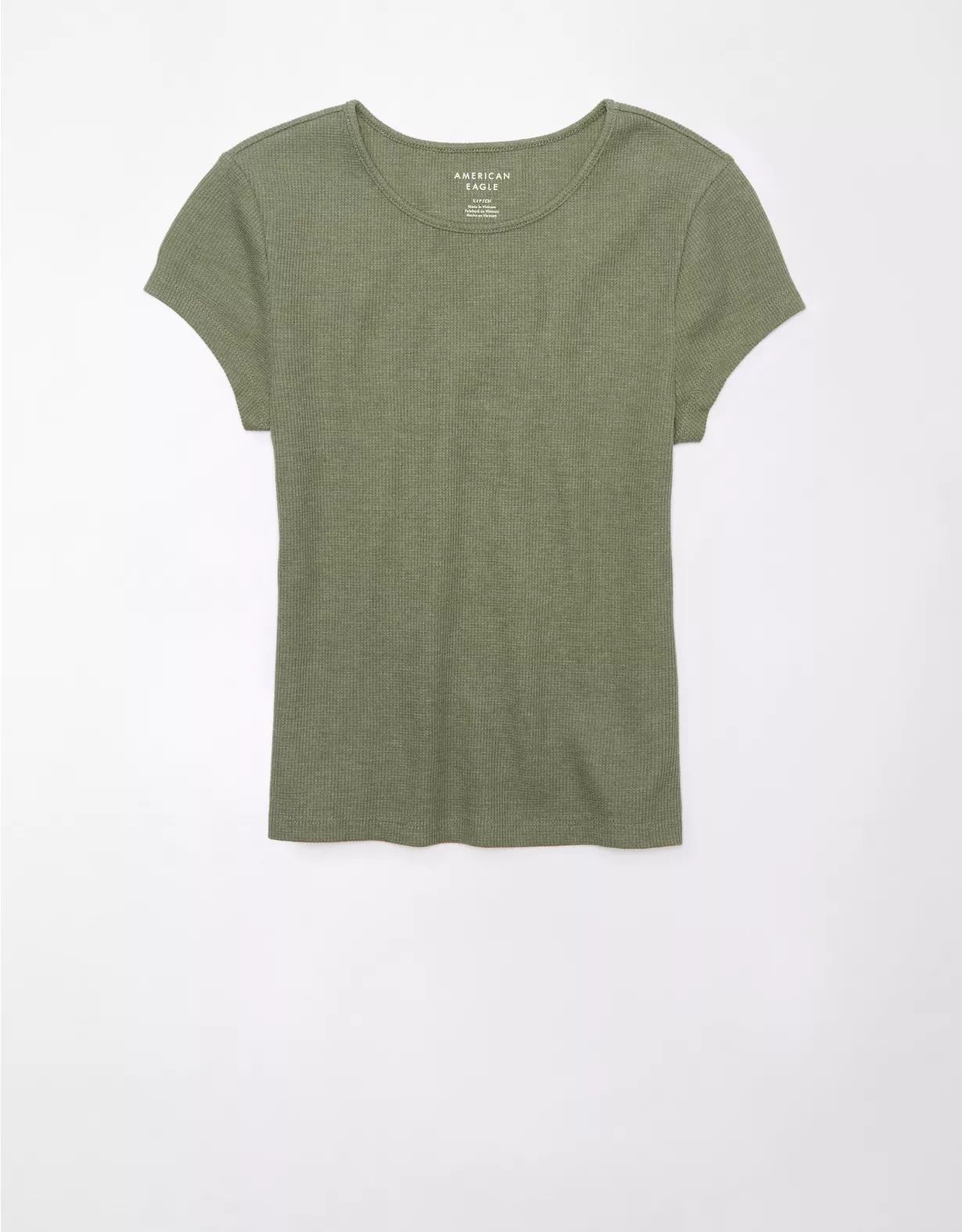 AE Hey Baby Short-Sleeve Waffle Tee | American Eagle Outfitters (US & CA)