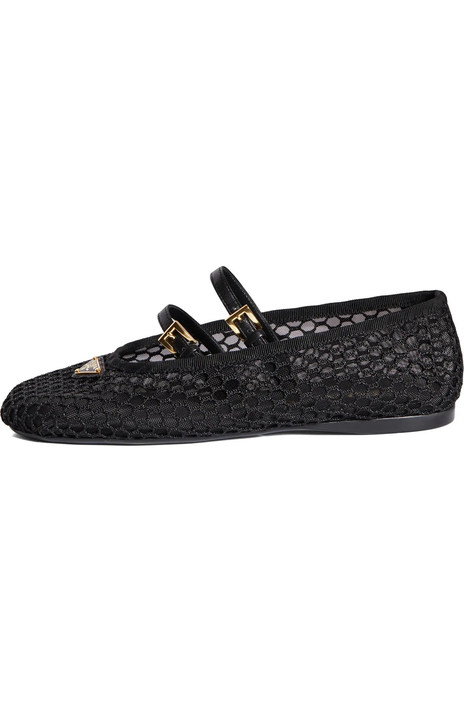 Prada Ballerine Mesh Mary Jane Flat (Women) | Nordstrom | Nordstrom