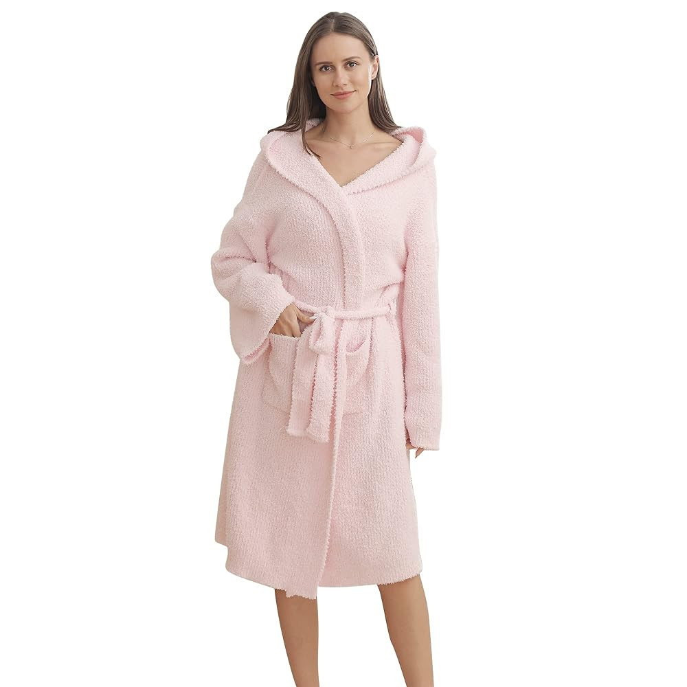 bearberry Cozy Robe Lightweight Soft Plush Bathrobe with Pockets for Women | Amazon (US)