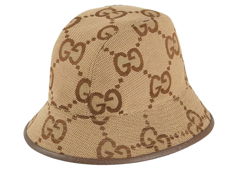 Gucci Jumbo GG Canvas Bucket Hat Camel/Ebony | StockX