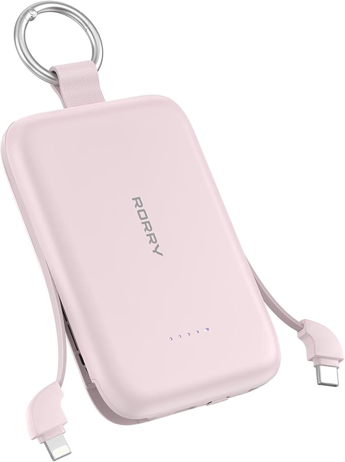 RORRY Portable Charger, 10000mAh PD 30W Fast Charging Portable Charger Power Bank with Built-in C... | Amazon (US)
