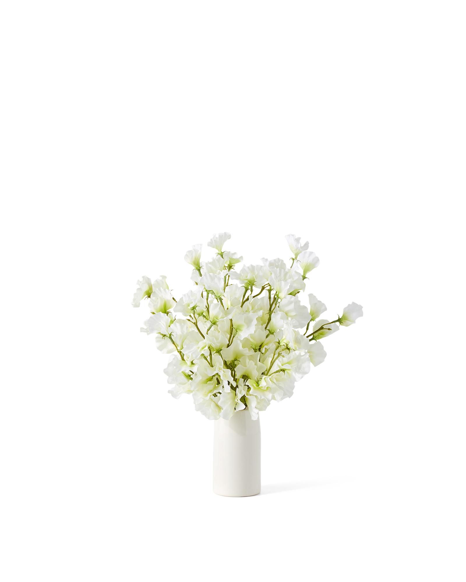 Sweet Pea Bouquet with Ceramic Vase | Serena and Lily