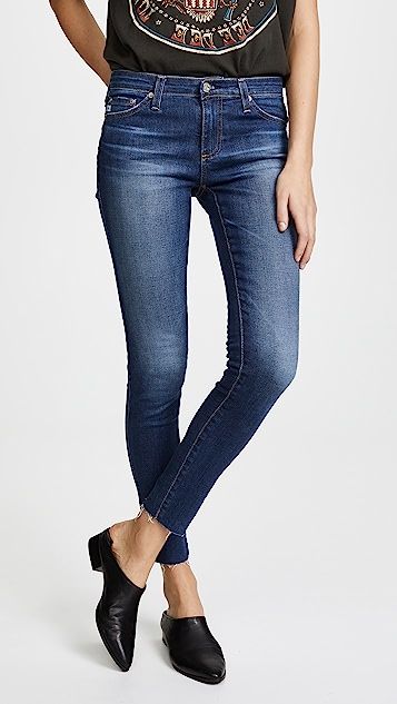 Raw Hem Legging Ankle Jeans | Shopbop