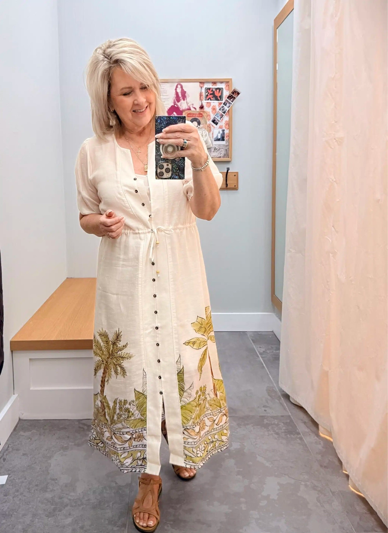 Another great Summer dress! This button front dress is a great option for those last vacations of Summer. I’m wearing a size medium, but needed a large.

#LTKootd #LTKTravel #LTKOver40