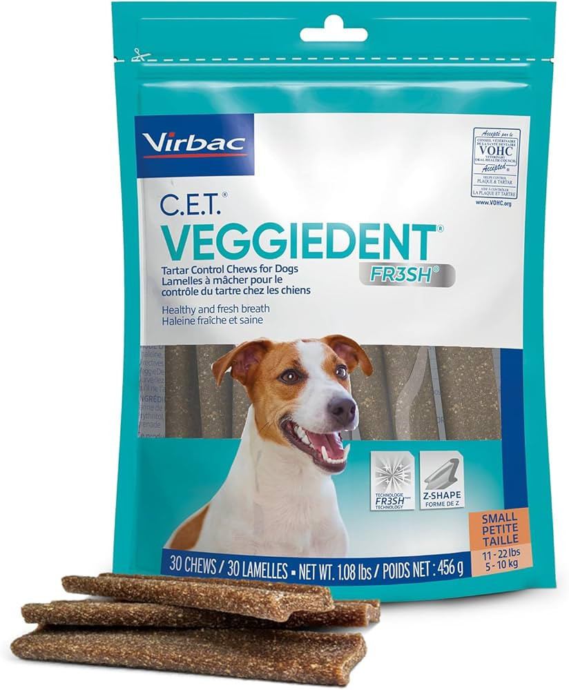 Virbac CET VEGGIEDENT FR3SH Tartar Control Chews for Dogs | Amazon (US)