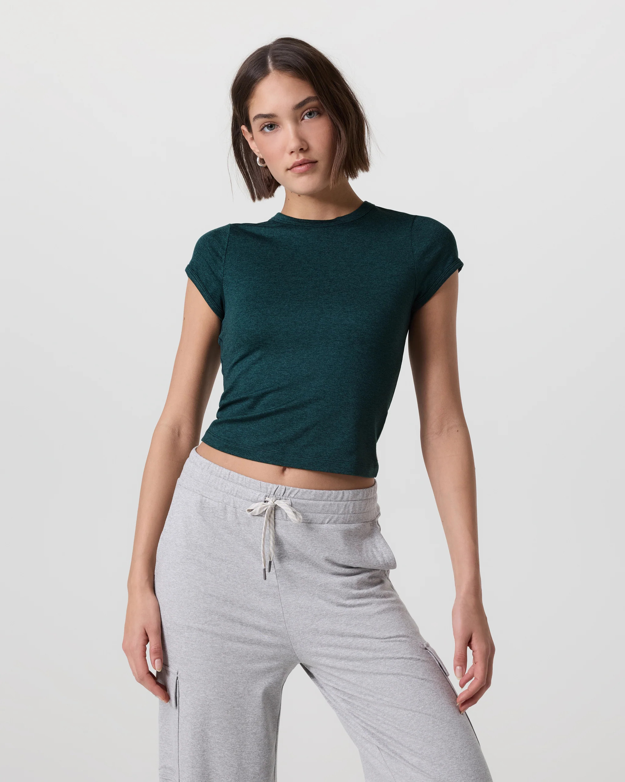 Halo Baby Tee | Moss Heather | Vuori | Vuori Clothing (US & Canada)