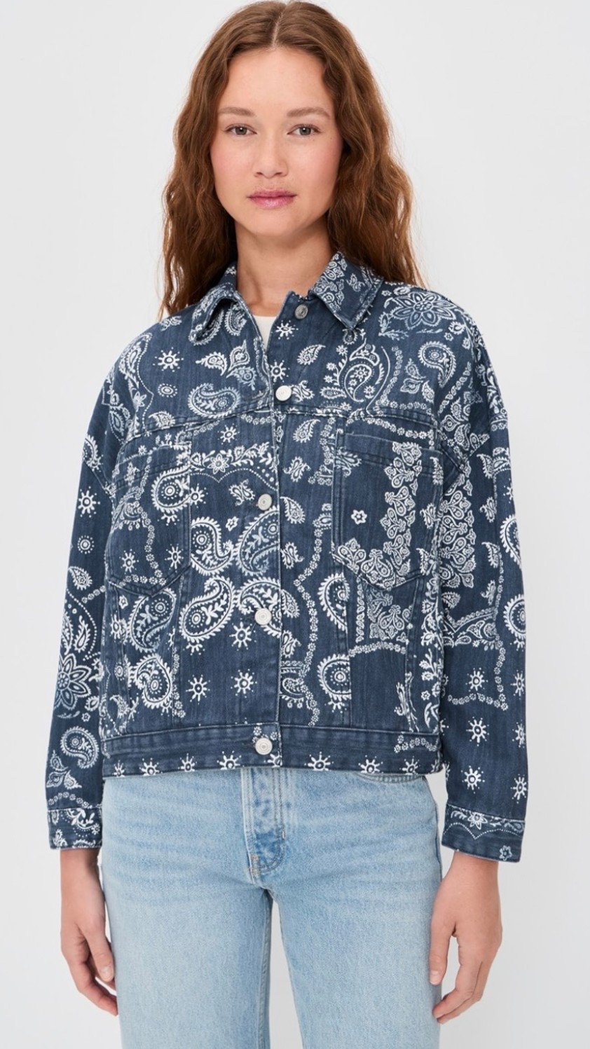 The cutest jacket right at $150 and will arrive in time for Christmas! Love the bandana print! 

#LTKHoliday