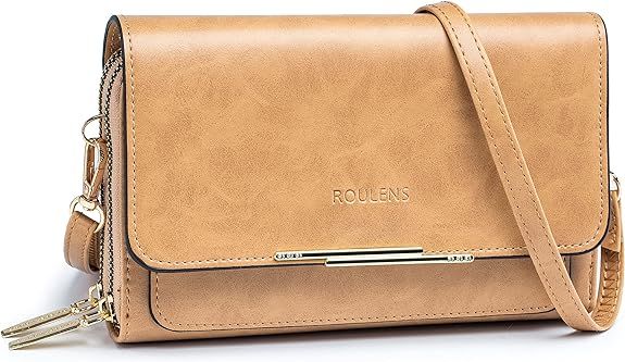 Roulens Small Crossbody Shoulder Bag for Women,Cellphone Bags Card Holder Wallet Purse and Handba... | Amazon (US)