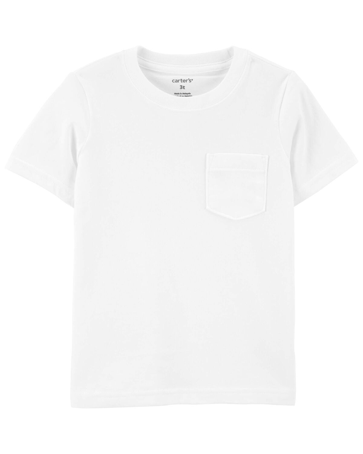 White Baby Pocket Jersey Tee | carters.com | Carter's