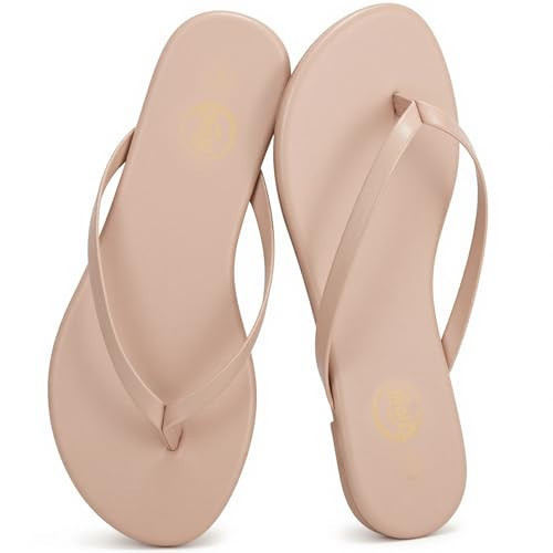 Trary Women's Sandals,Nude Sandals for Women,Flip Flops for Women,Womens Flip Flops,Womens Sandals Comfortable,Thong Flat Sandals,Dressy sandals women,Cute Sandals for Women Girls Ladies,Size 8.5 | Amazon (US)