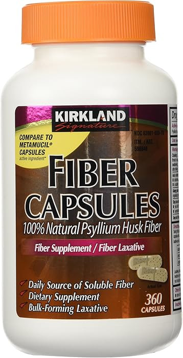 Kirkland Signature Kirkland Fiber Capsules, 2 Pack (360 Capsules Each) | Amazon (US)