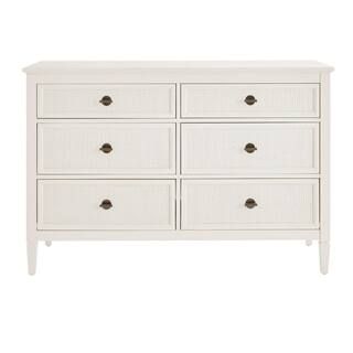 Home Decorators Collection Marsden Ivory 6-Drawer Cane Dresser (54 in W. X 36 in H.) 05614-442 (E... | The Home Depot