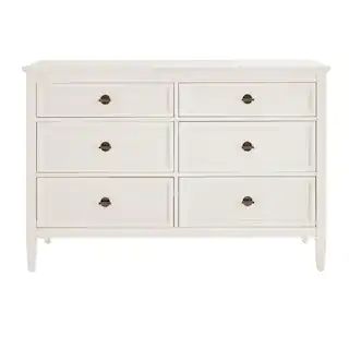 Marsden Ivory 6-Drawer Cane Dresser (54 in W. X 36 in H.) | The Home Depot