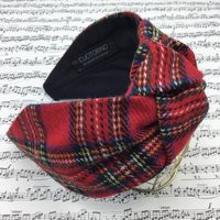 Tartan Hair Headband, Knot Tartan Wool Red Tartan, Scottish Woman | Etsy (US)