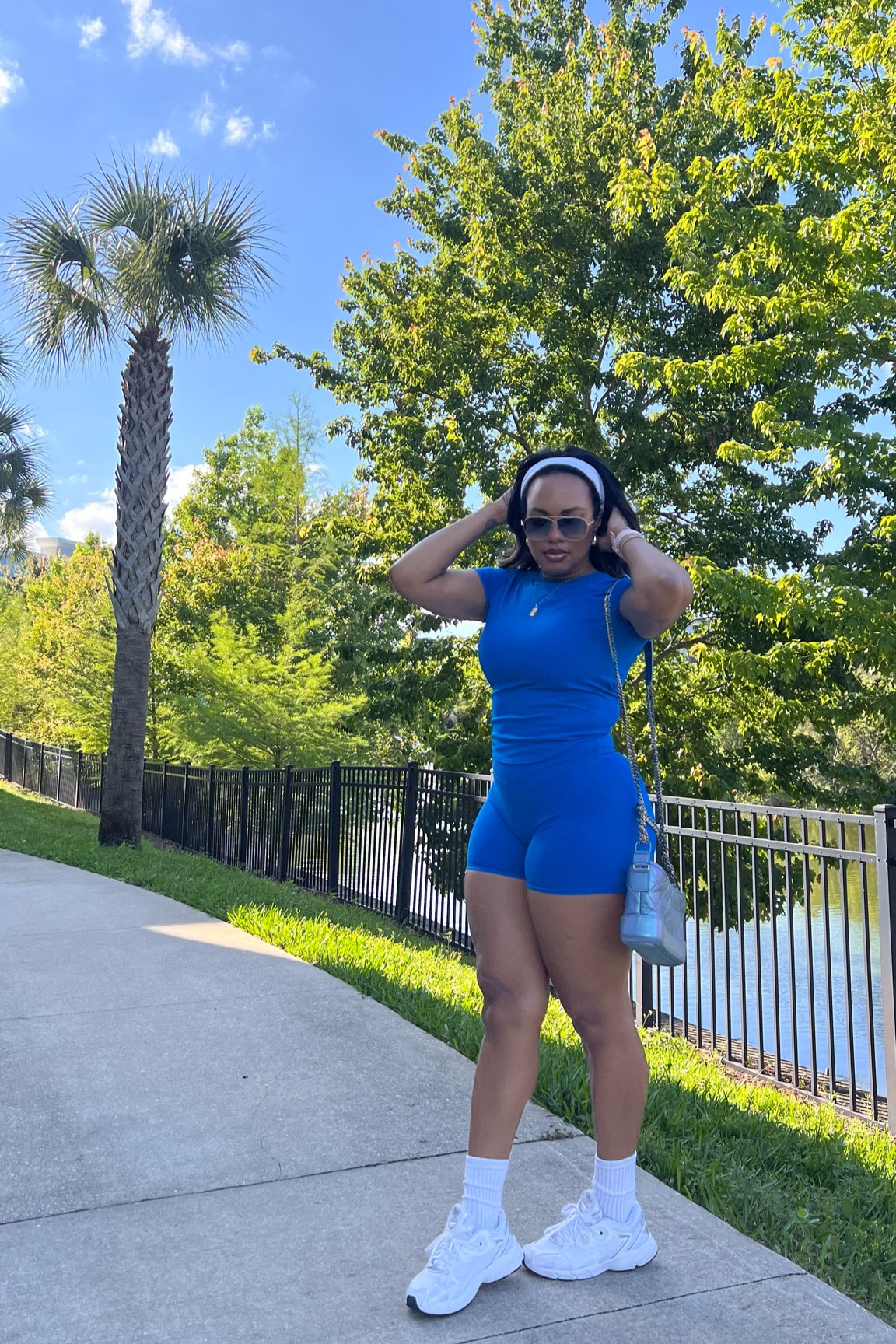 OOTD that just brightened my mood 🦋 

Complete AoxJox look from Amazon! Feels so premium, but under $50! The top has a built in bra, but I also have the sports bra for it. Runs TTS

#LTKActive #LTKFindsUnder50