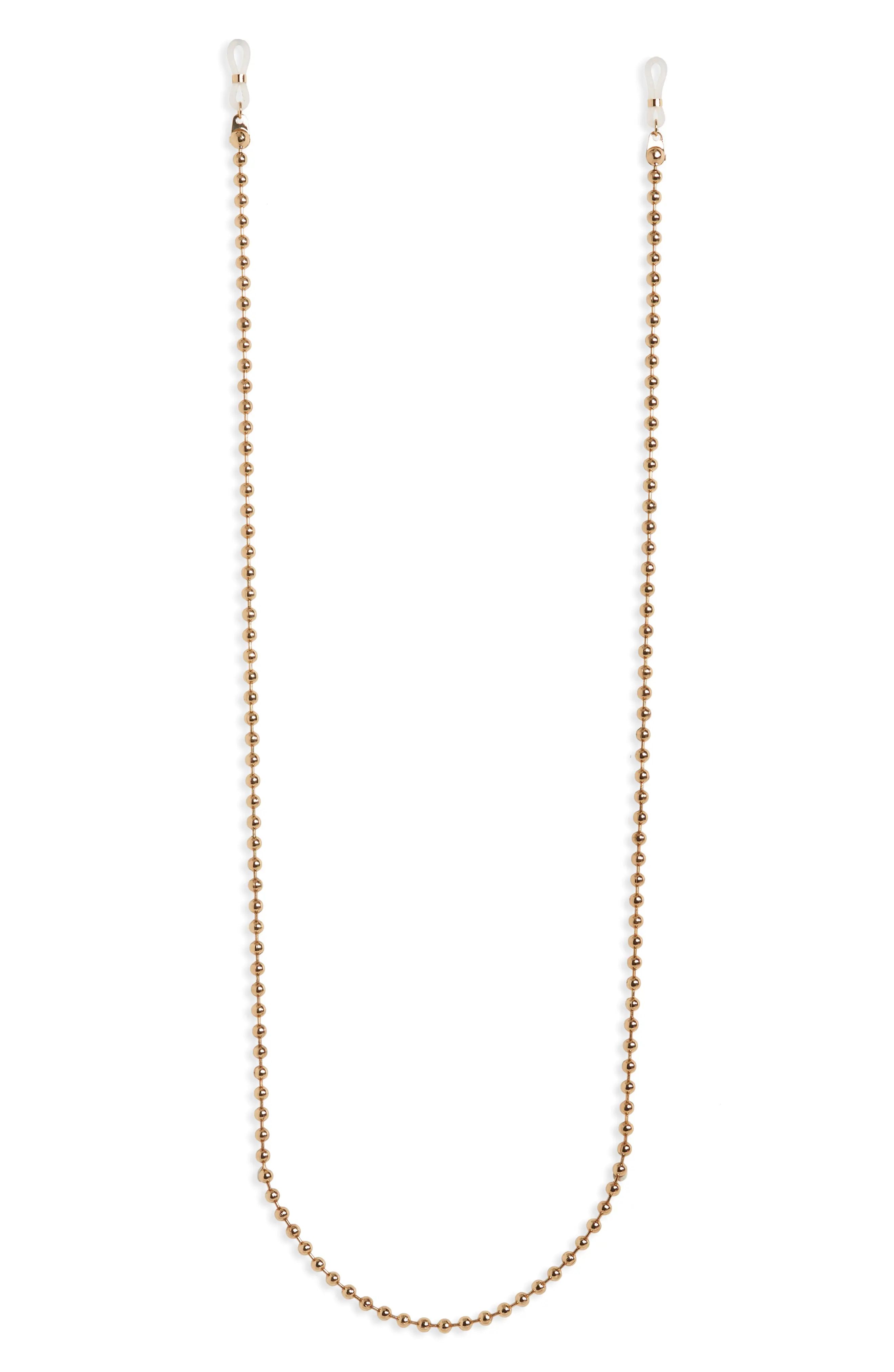 Women's Bp. Beaded Sunglasses Chain - Gold | Nordstrom