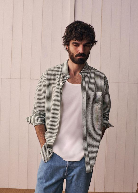 Charlie Seersucker Shirt | Sezane Paris - US