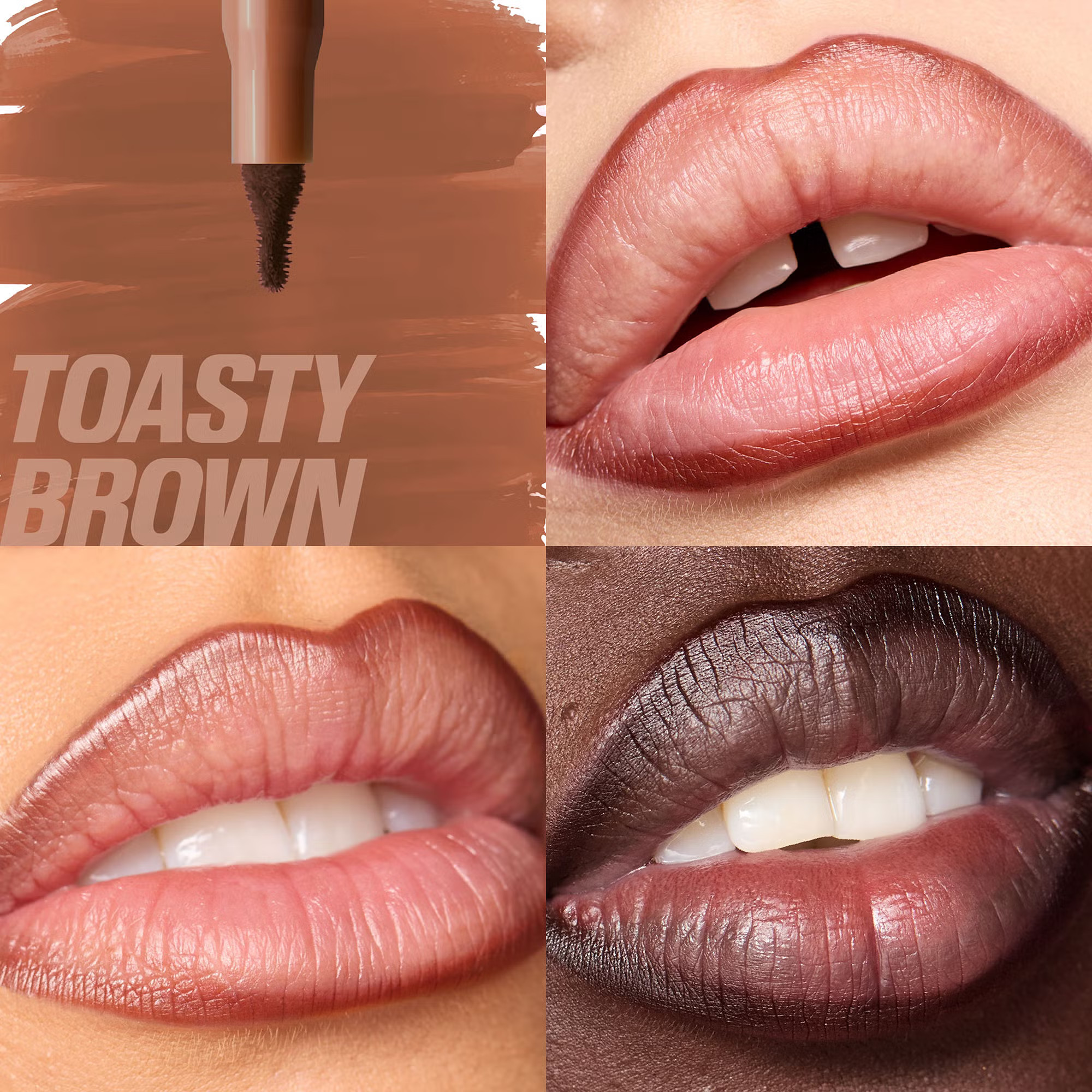 Huda Beauty Lip Contour Stain - Toasty Brown | Cult Beauty