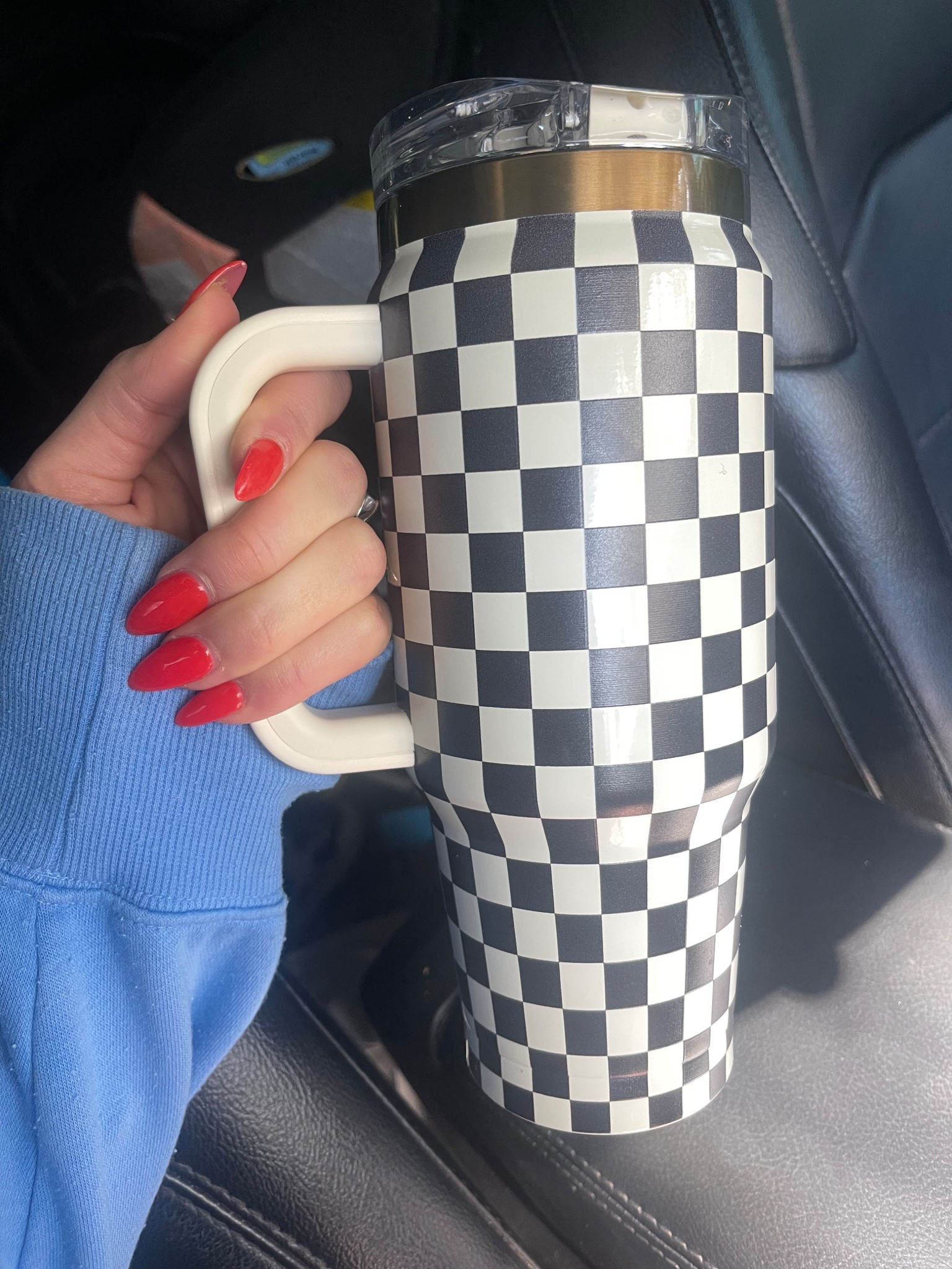 $16 Checkered cup from Walmart. They have tons of other color options too! 

Walmart finds, home finds, Stanley cup, tumbler cup

#LTKActive #LTKHome #LTKFindsUnder50