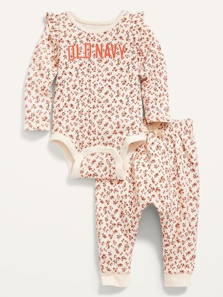 2-Piece Thermal Bodysuit and Leggings Set for Baby | Old Navy (US)
