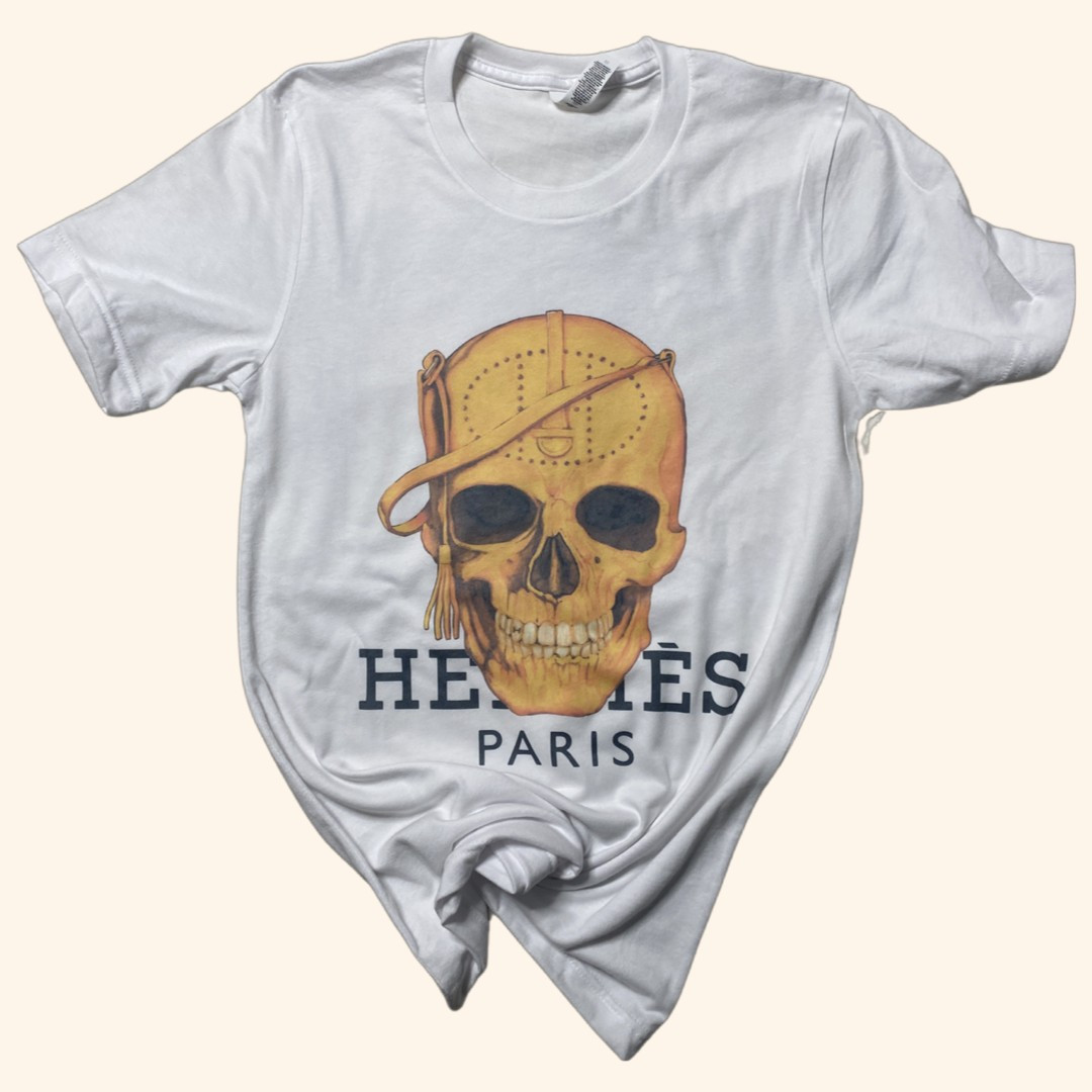 Tassel Me Skull Tee Shirt ( Vintage Feel ) | Sassy Queen