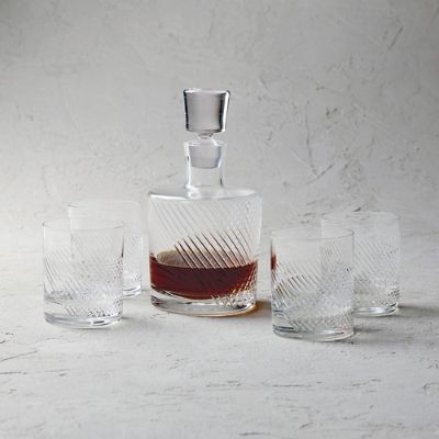 5-piece Bourbon Street Whiskey Decanter Set | Frontgate