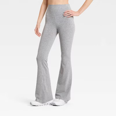 Women's Seamless Flare Leggings - JoyLab™ Heathered Gray XXL | Target