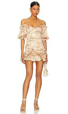 MAJORELLE Marbella Mini Dress in Antique Sepia from Revolve.com | Revolve Clothing (Global)