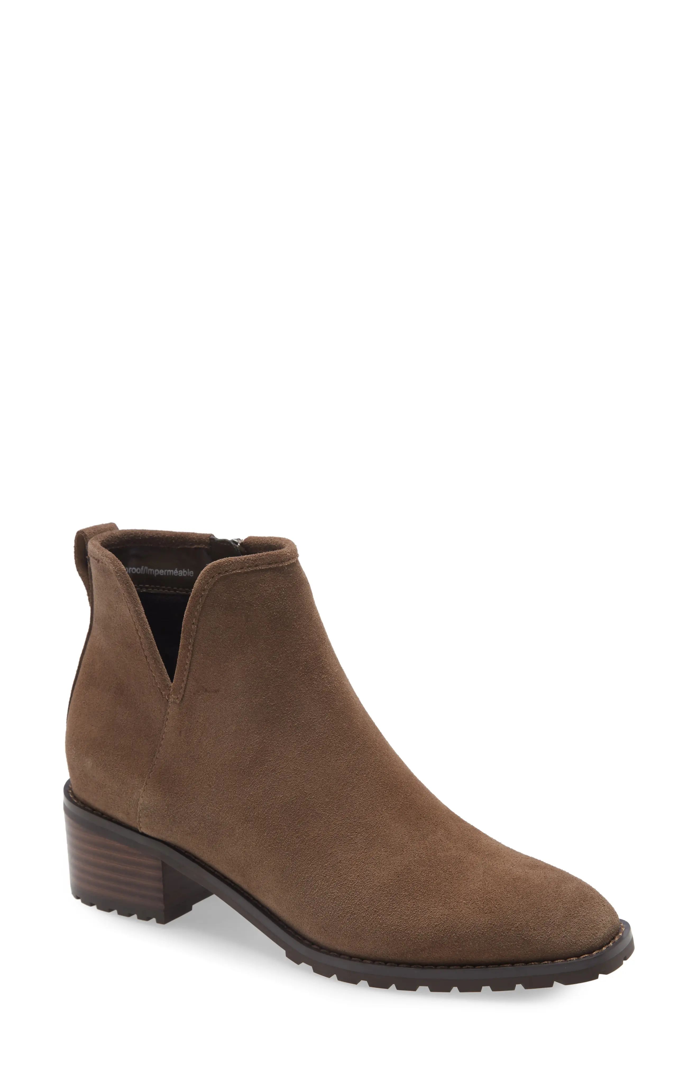 Blondo Sawyer Waterproof Bootie, Size 6 in Dark Taupe Suede at Nordstrom | Nordstrom