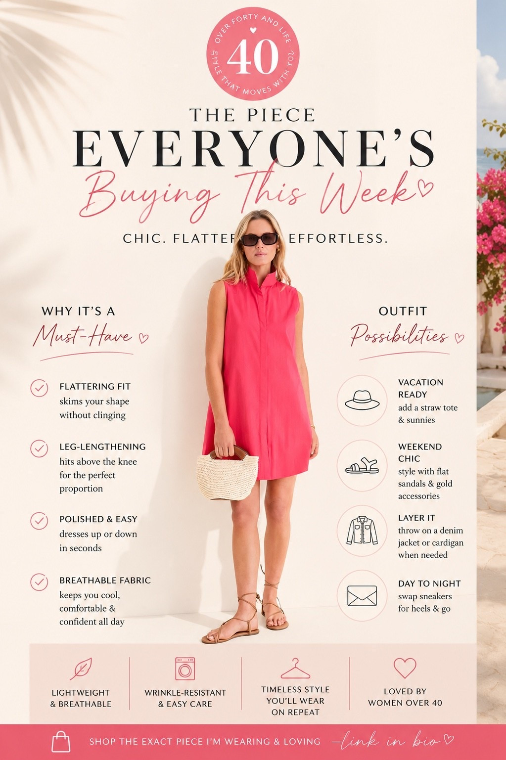 ✨Tap the bell, save and ❤️ for over 40 fashion, midlife style, midsize fashion and luxury looks for less. 

The dress you will wear 20 years from now and still be cool.

👑 Helping you look good, feel good.-Lindsey Denver   Check back daily for belly-friendly style, confidence, and Outfit Physics™.

#LTKOver40 #LTKMidsize #LTKPlusSize