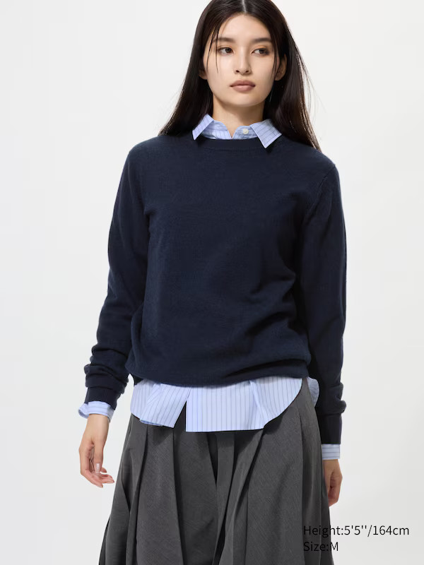 100% Cashmere Crew Neck Jumper | UNIQLO (UK)
