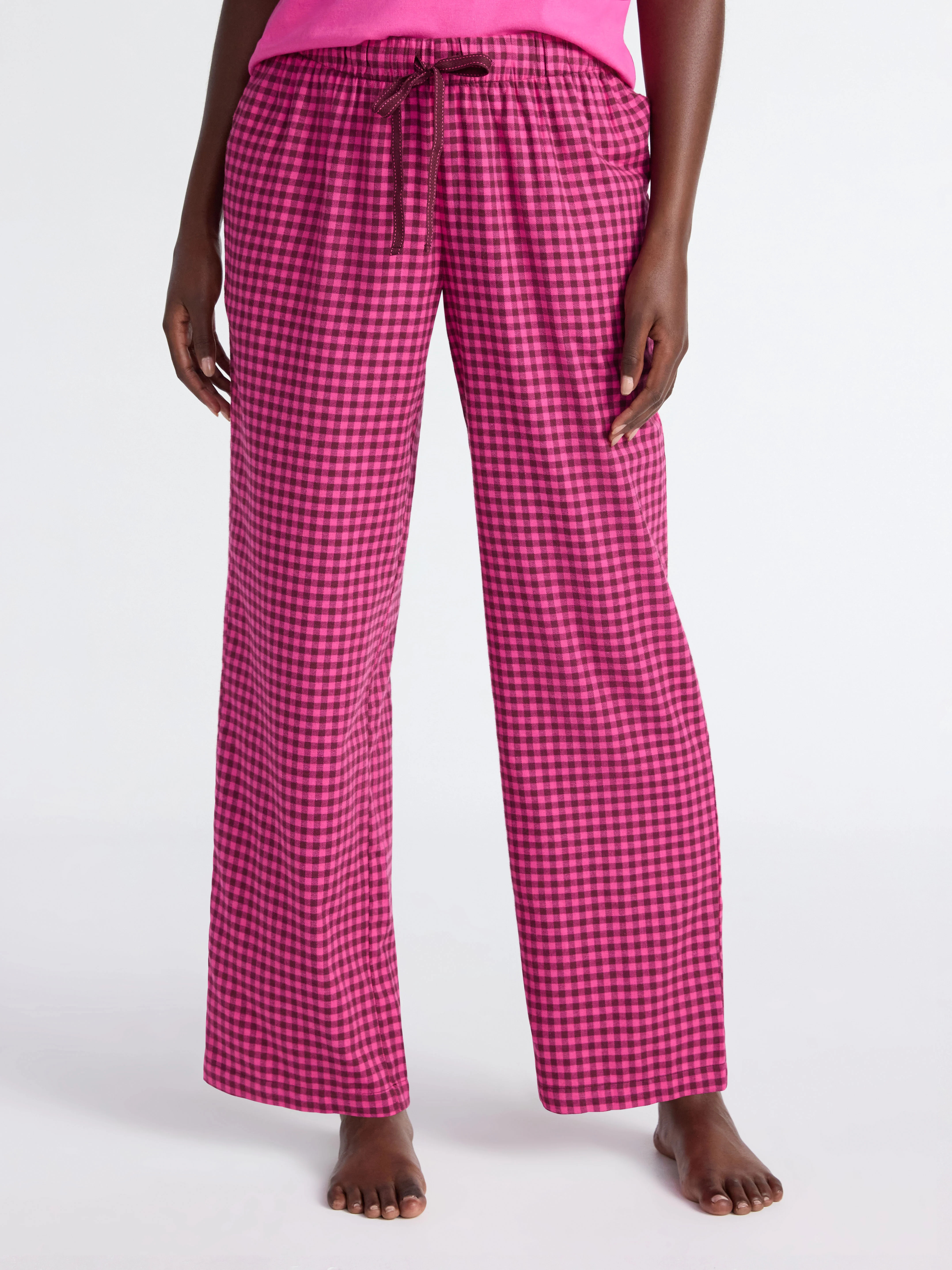 Joyspun Women's Flannel Sleep Pants, 30'' Inseam, Sizes XS-3X | Walmart (US)