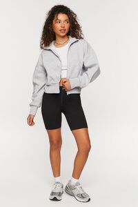 Heathered Fleece Zip-Up Jacket | Forever 21 (US)