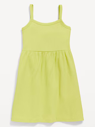 Sleeveless Rib-Knit Dress for Toddler Girls | Old Navy (US)