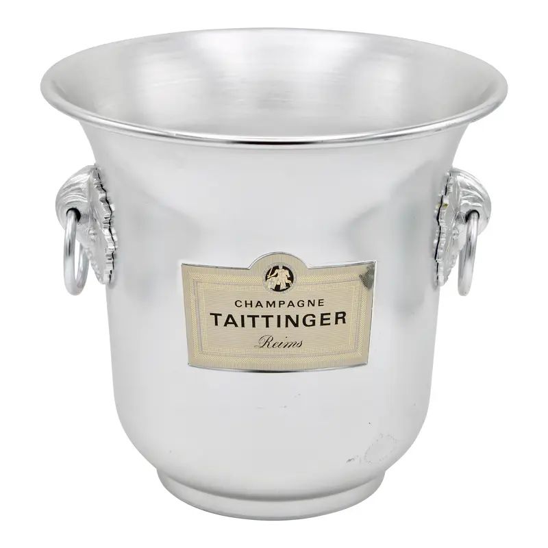 French Taittinger Ring Handled Champagne Ice Bucket | Chairish