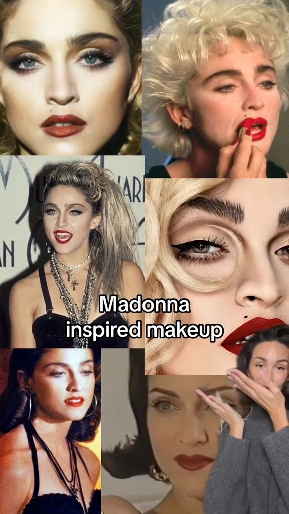 Madonna inspired makeup 💄 
Products used:
Max Factor Facefinity All Day Flawless 3 in 1 Foundation (warm beige)
Max Factor Masterpiece Nude Palette (002 Golden Nudes)
Max Factor 2000 Calorie Mascara
Colour Elixir Lip Liner (shade 025)
Colour Elixir Lip Liner (shade 055)
Colour Elixir Lip Lipstick

#LTKstyletip #LTKbeauty #LTKeurope