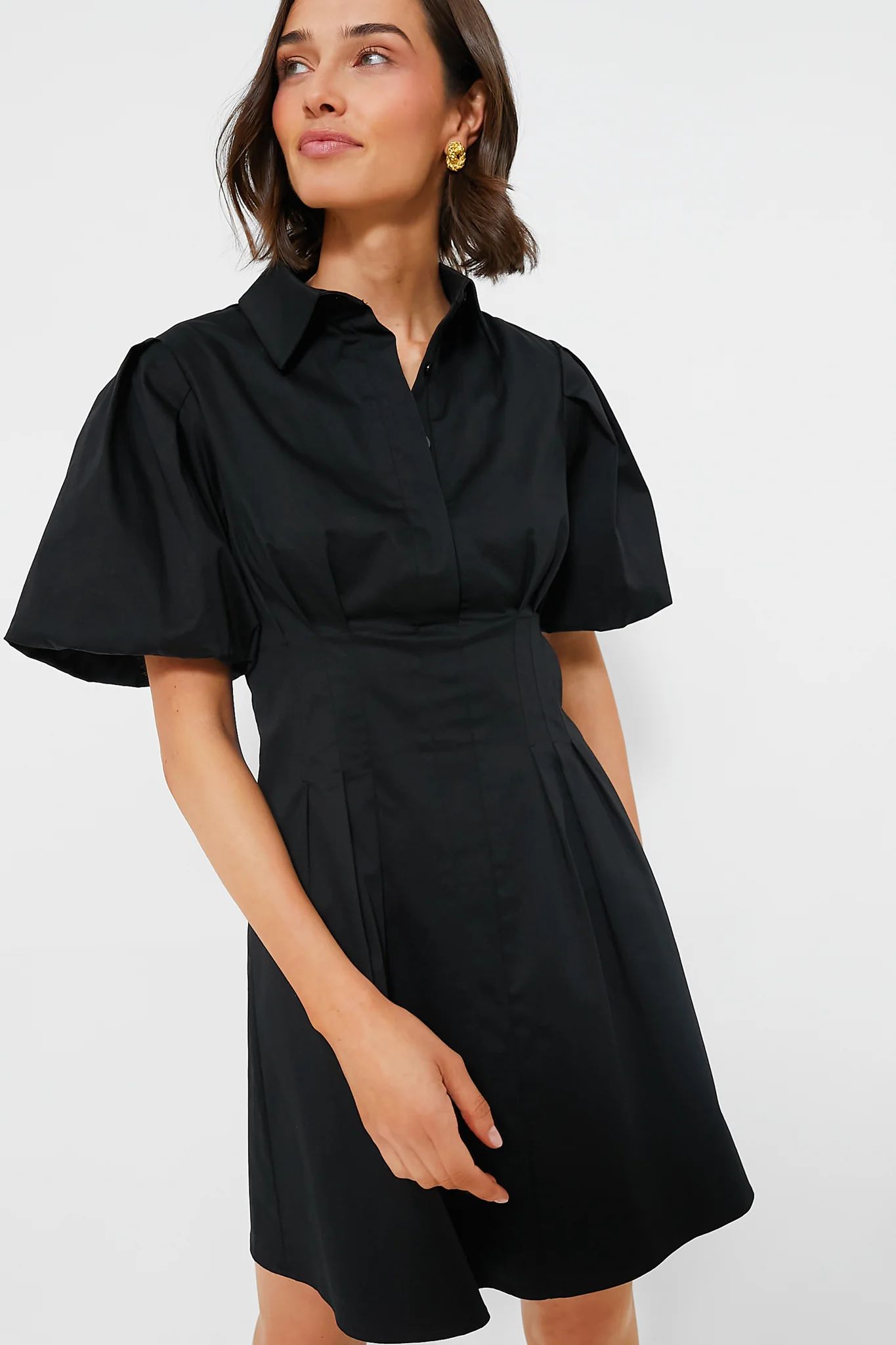 Black Mini Delaney Dress | Tuckernuck (US)