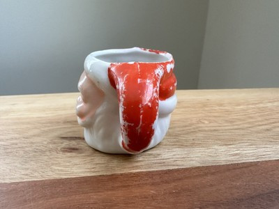 Vtg Mini Winking Santa Mug Christmas MCM Toothpick Holder Shot Glass 1.75”  | eBay | eBay US