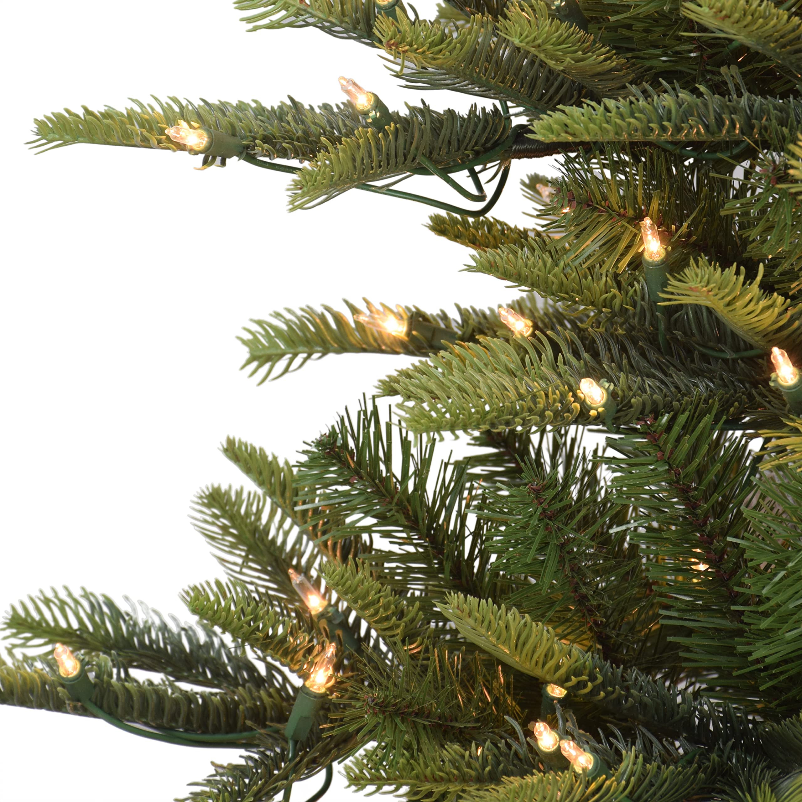 Puleo International 6.5 Foot Pre-Lit Aspen Fir Artificial Christmas Tree with 500 UL Listed Clear... | Amazon (US)