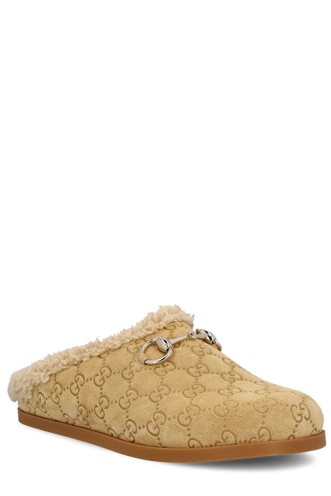 Gucci Monogrammed Slip-On Sandals | Cettire Global