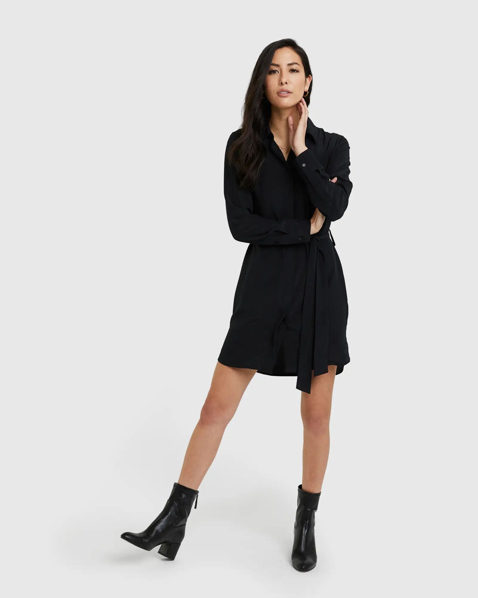 Washable Stretch Silk Shirt Dress | Quince | Quince