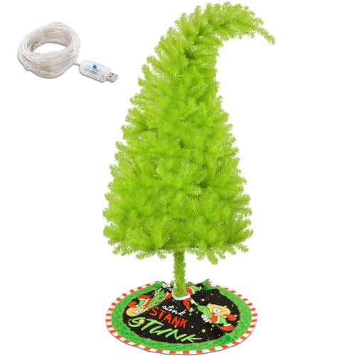 6FT Christmas Tree, Easy Setup Artificial Christmas Tree with Sturdy Metal Stand, Christmas Trees with a Bendable Top for Christmas Decorations | Amazon (US)