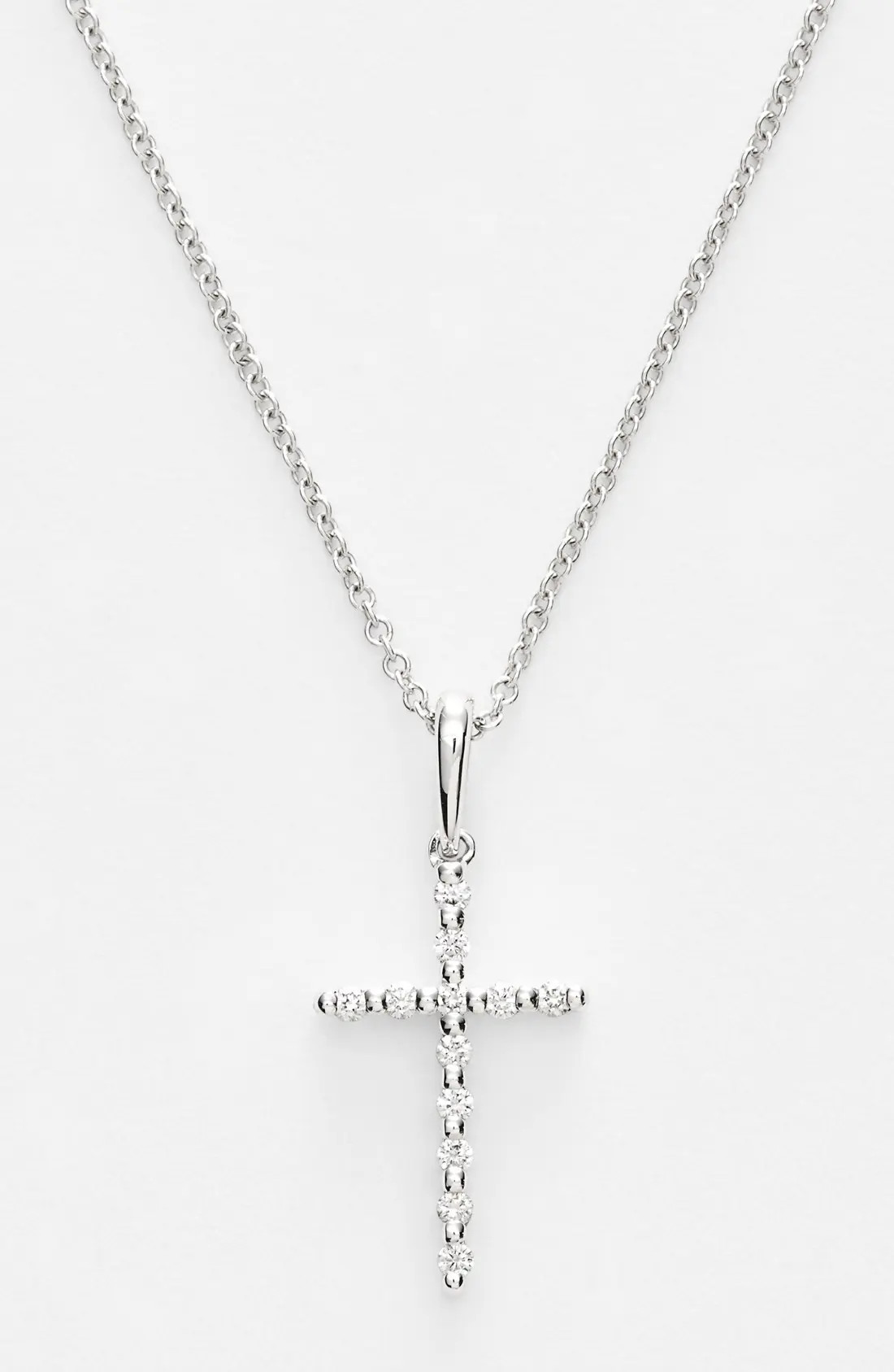 Women's Bony Levy Diamond Cross Pendant Necklace (Nordstrom Exclusive) | Nordstrom
