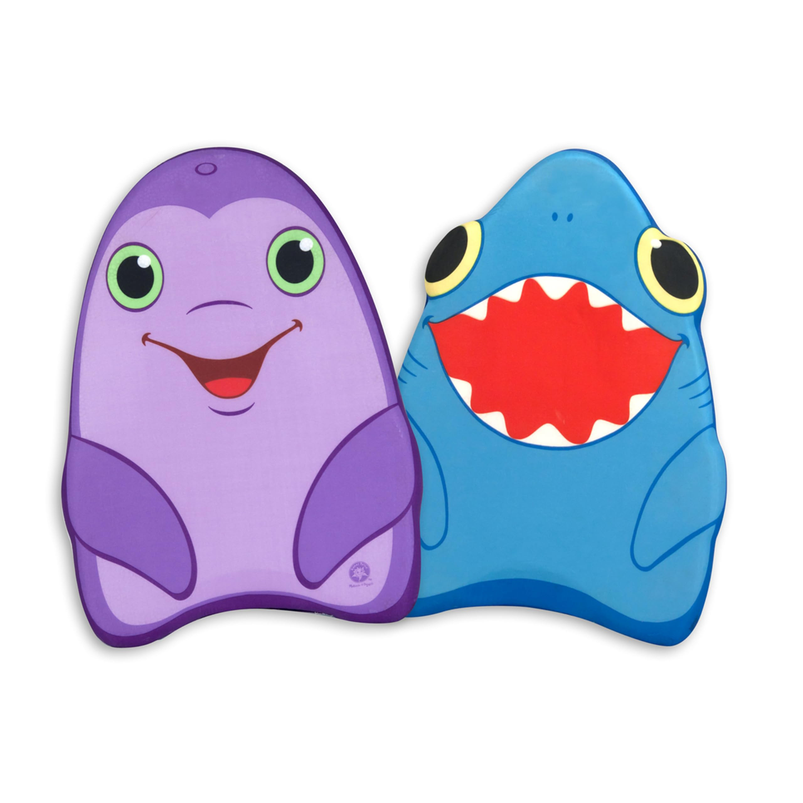 Melissa & Doug Sunny Patch Dolphin and Shark Kickboards - Learn-to-Swim Pool Toys (Set of 2) | Amazon (US)